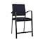 Lesro Newport Hip Chair Metal Frame, Black, OH Navy Upholstery NP1161 - alternate 1